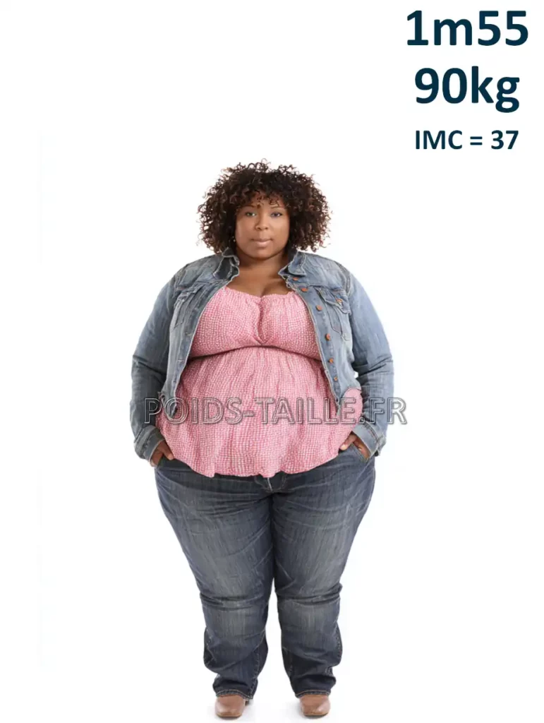 1m55 155cm 90kg Femme