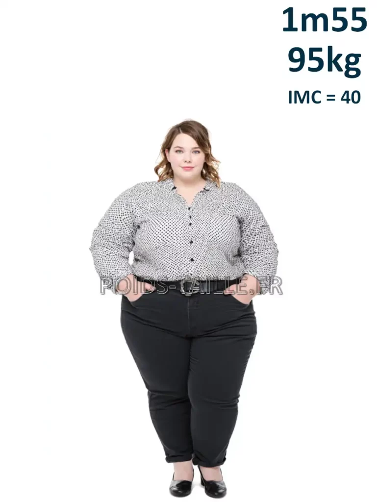 1m55 155cm 95kg Femme