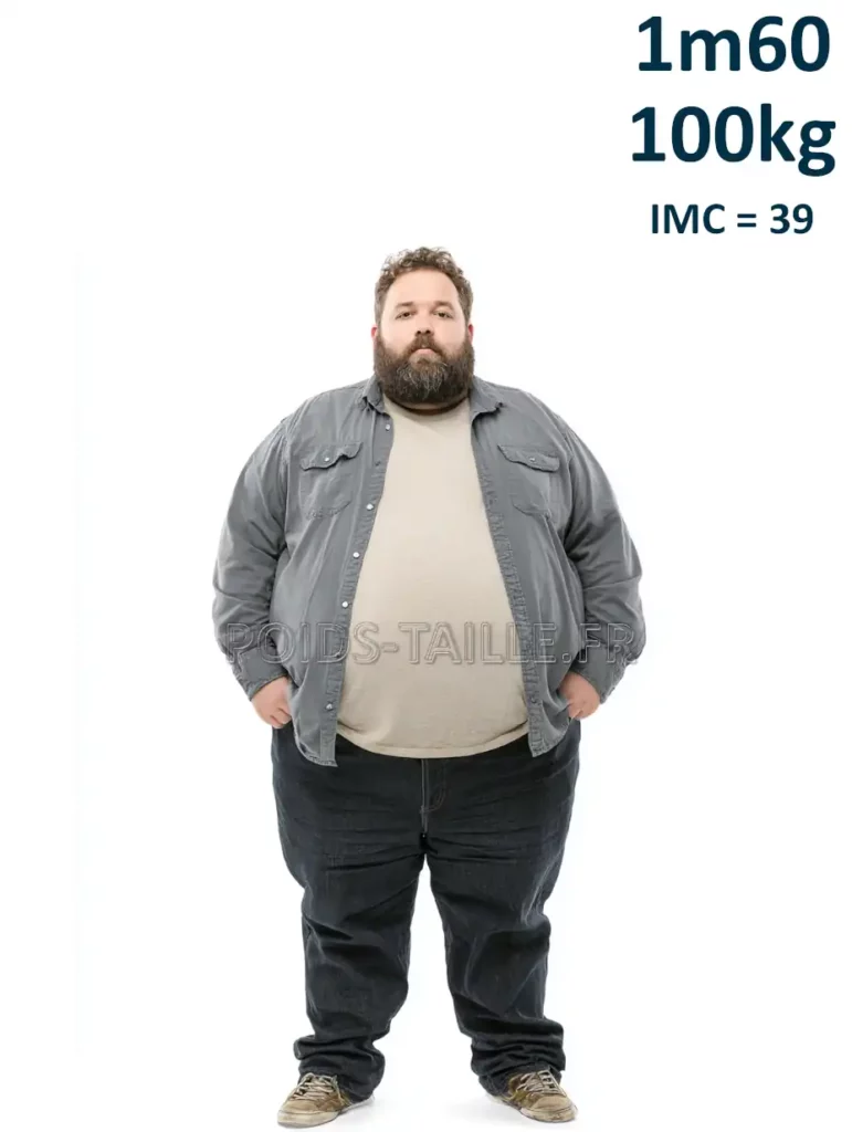 1m60 160cm 100kg Homme