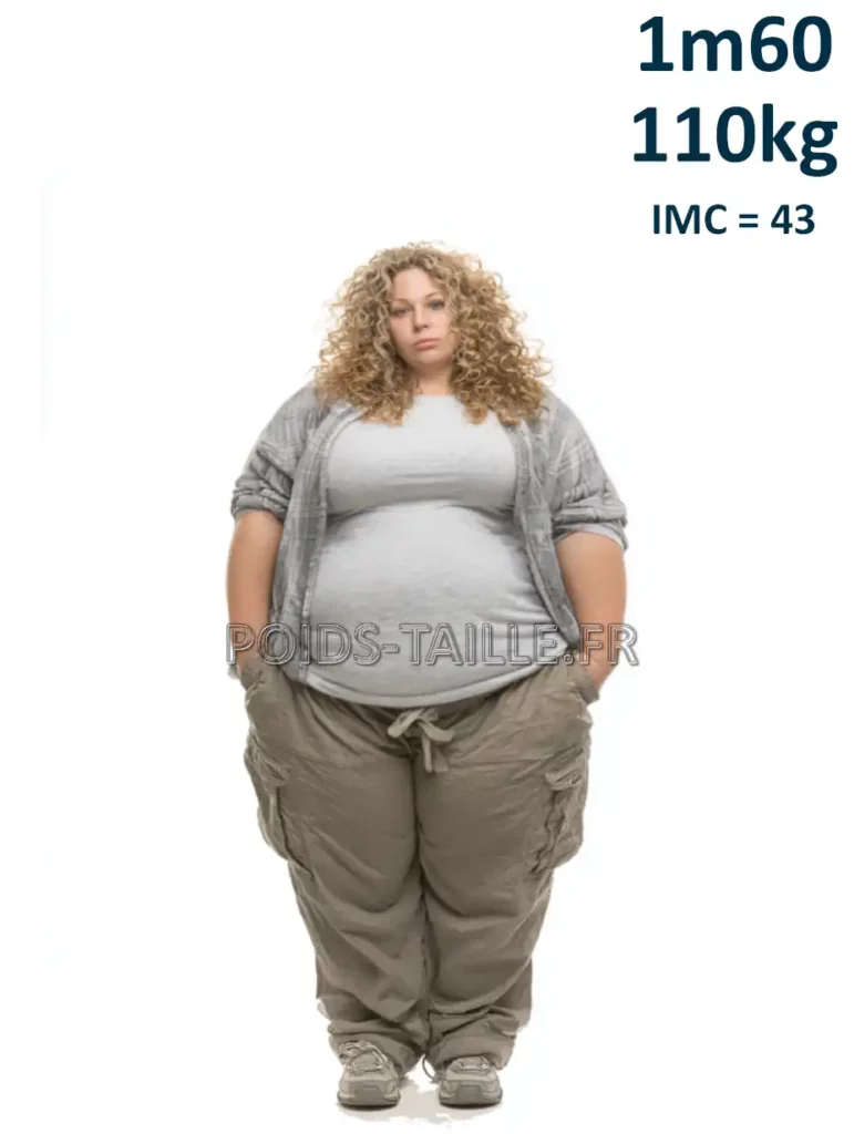 1m60 160cm 110kg Femme