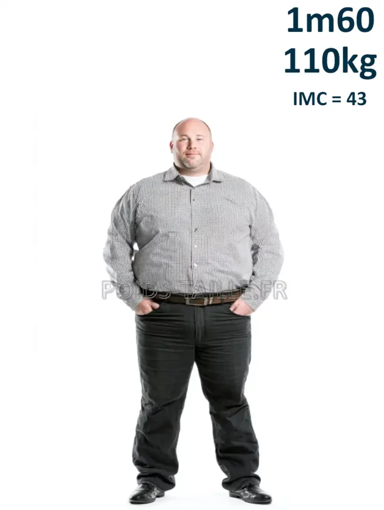 1m60 160cm 110kg Homme