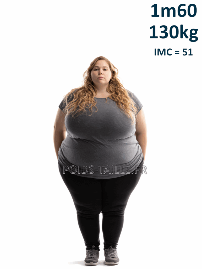 1m60 160cm 130kg Femme