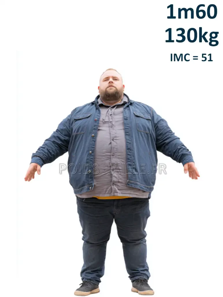 1m60 160cm 130kg Homme