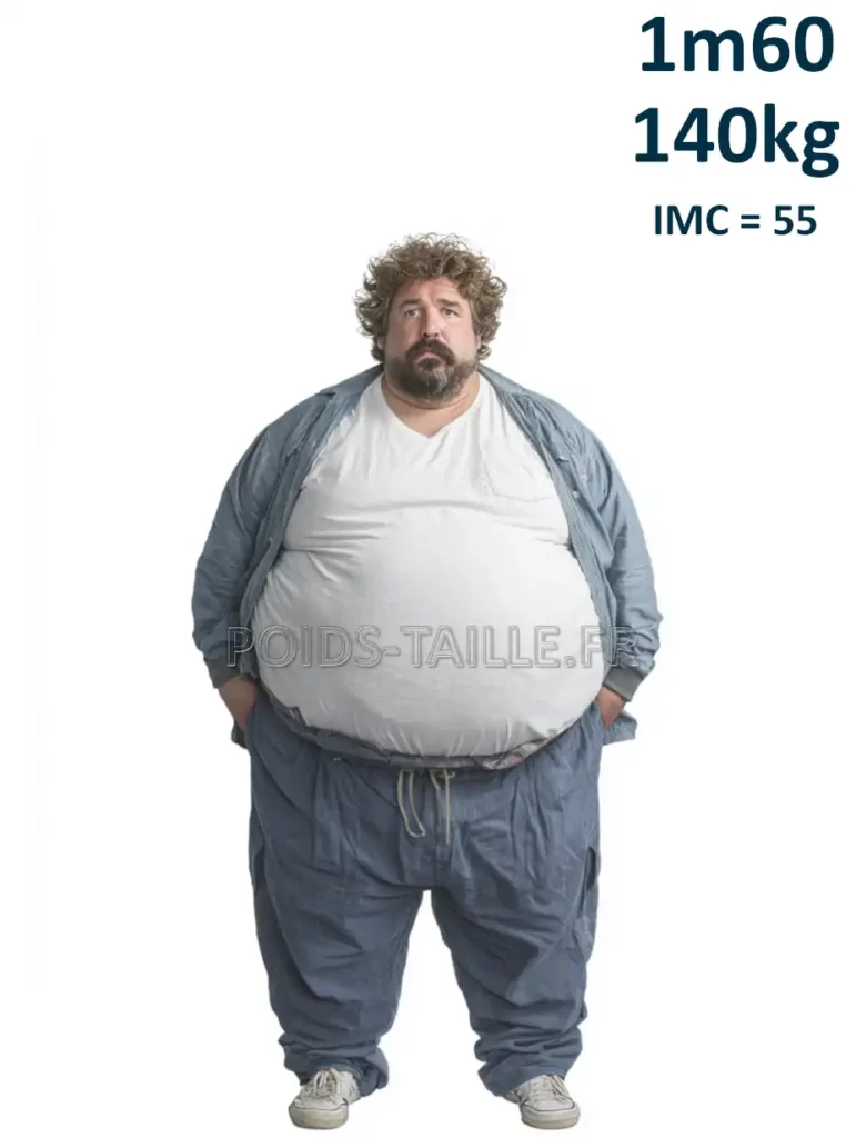 1m60 160cm 140kg Homme