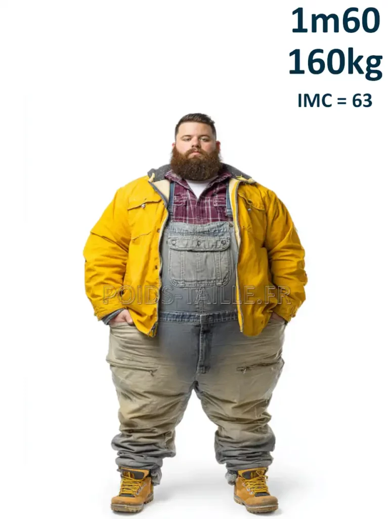 1m60 160cm 160kg Homme