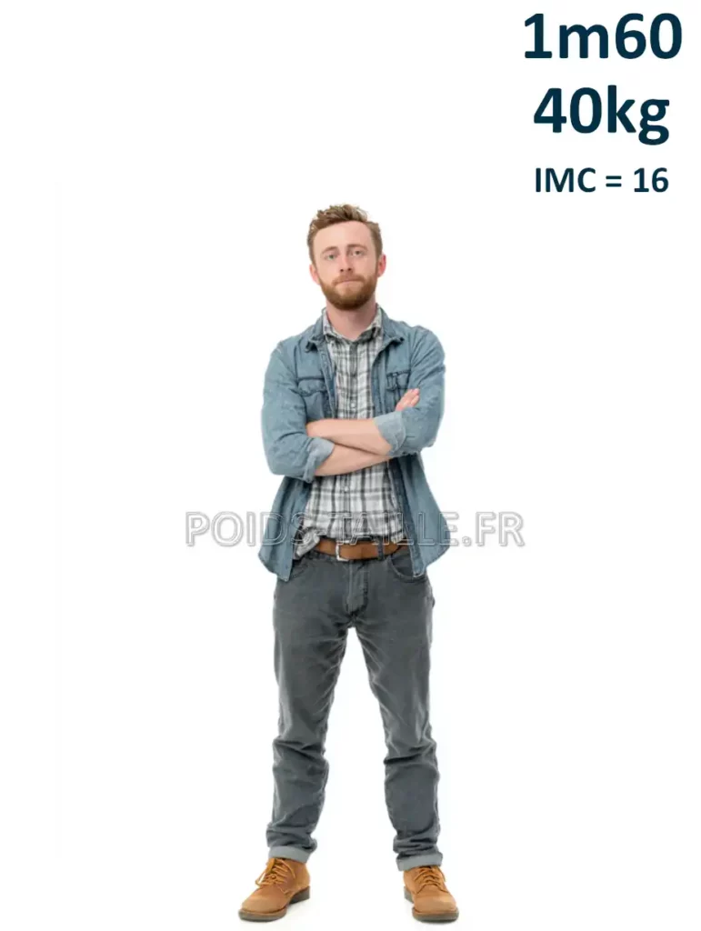 1m60 160cm 40kg Homme