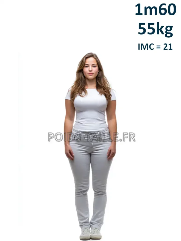 1m60 160cm 55kg Femme