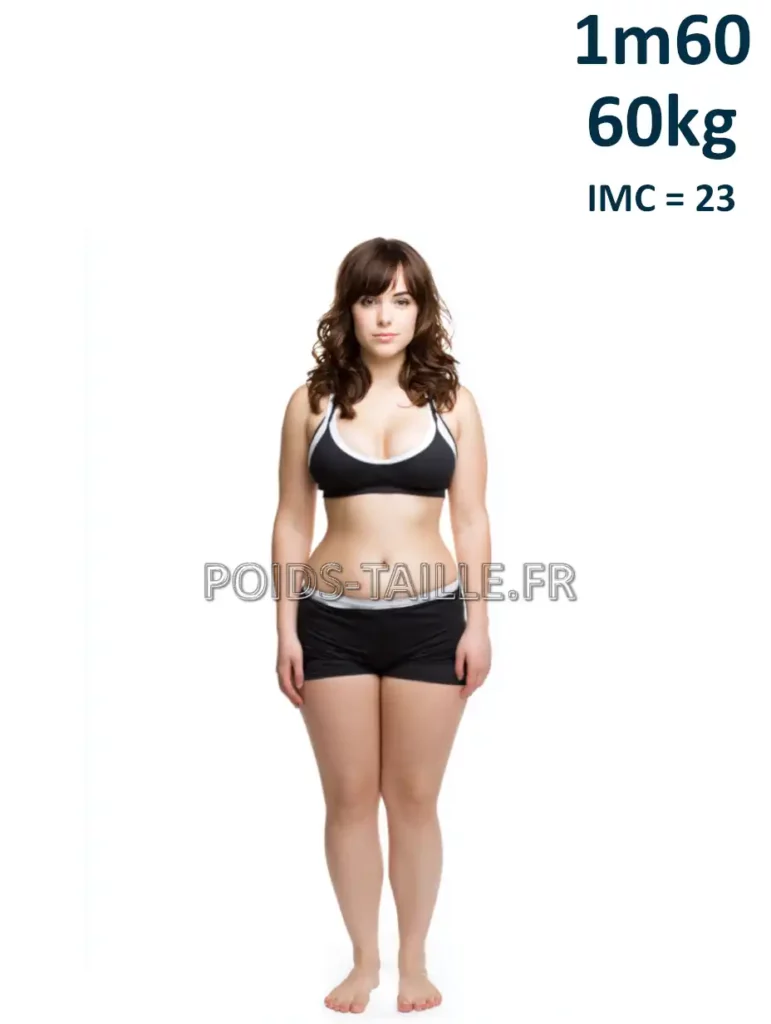 1m60 160cm 60kg Femme
