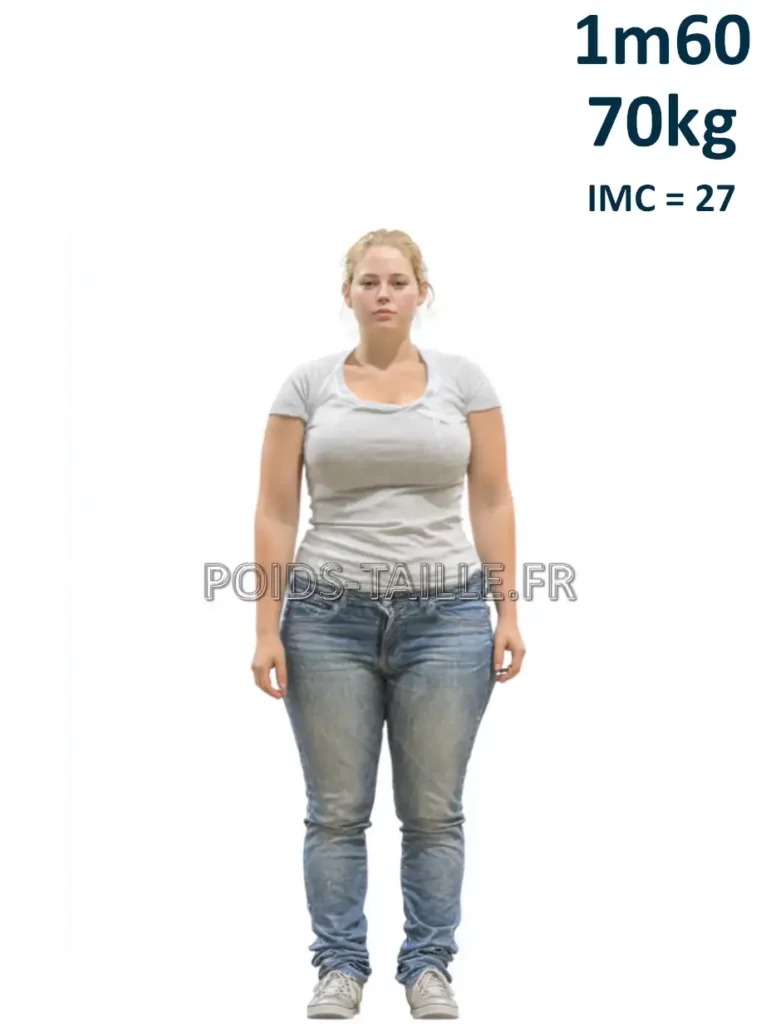 1m60 160cm 70kg Femme