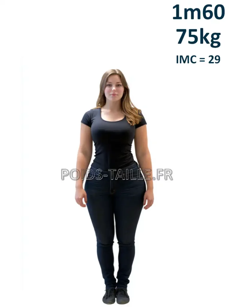 1m60 160cm 75kg Femme