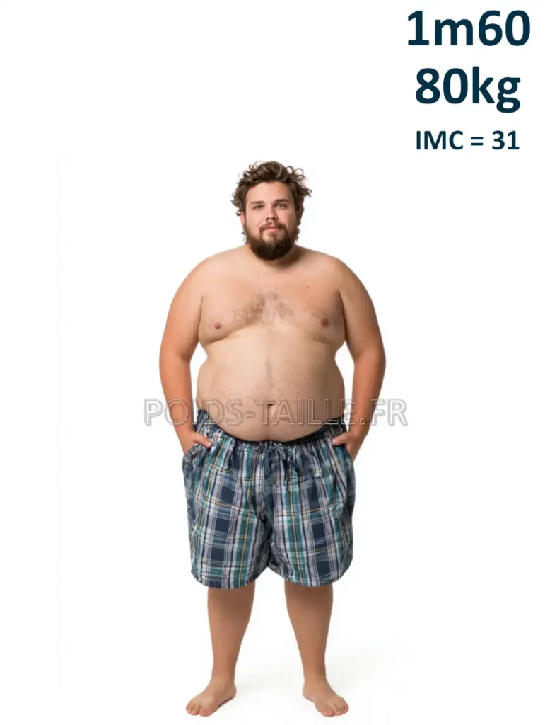 1m60 160cm 80kg Homme