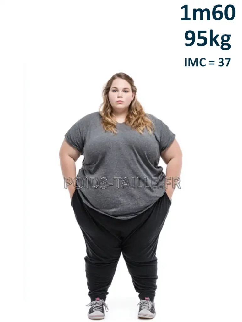 1m60 160cm 95kg Femme