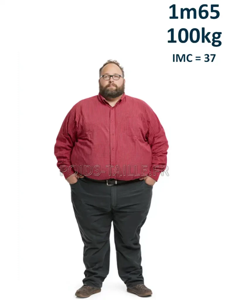 1m65 165cm 100kg Homme