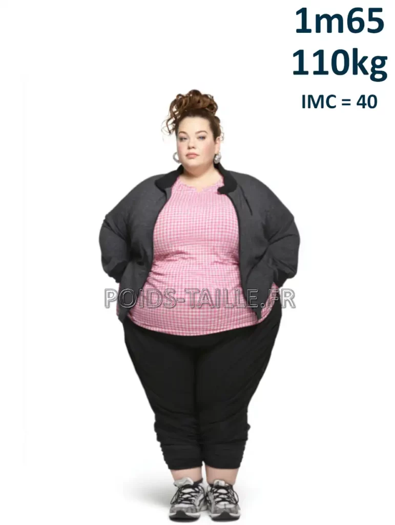 1m65 165cm 110kg Femme