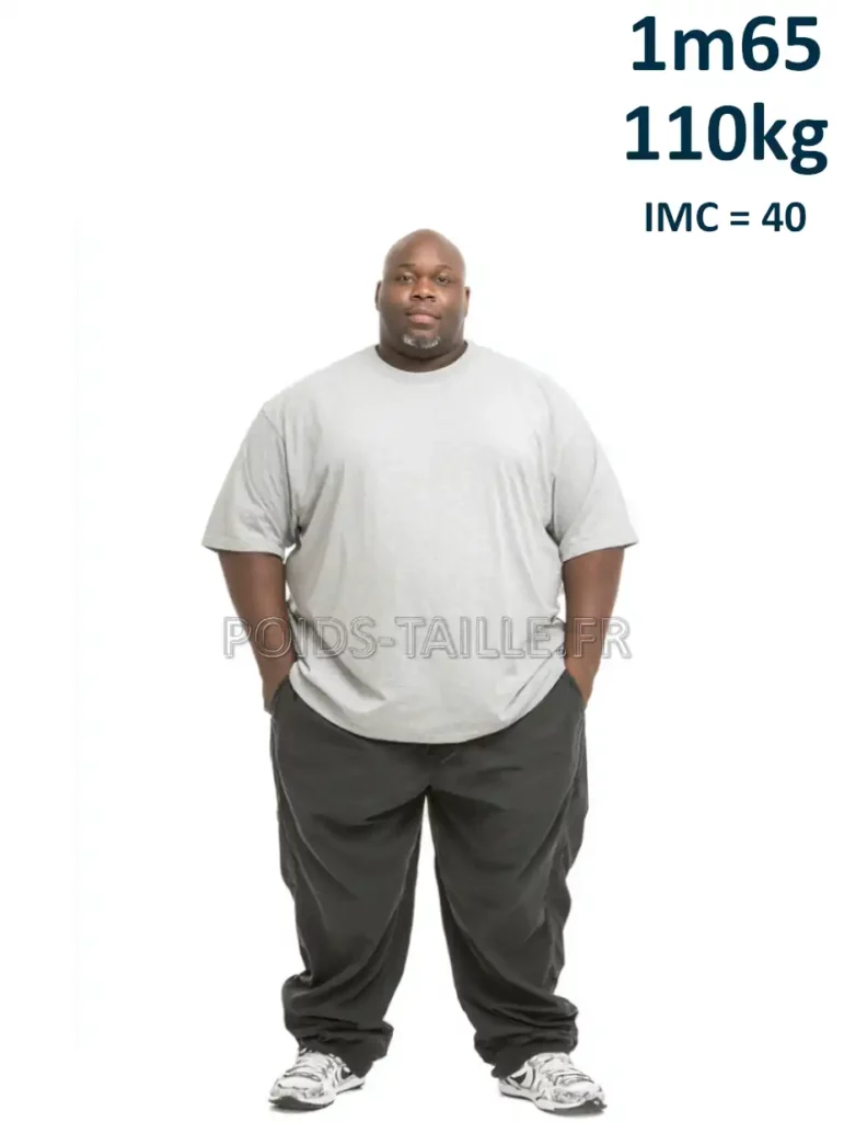 1m65 165cm 110kg Homme