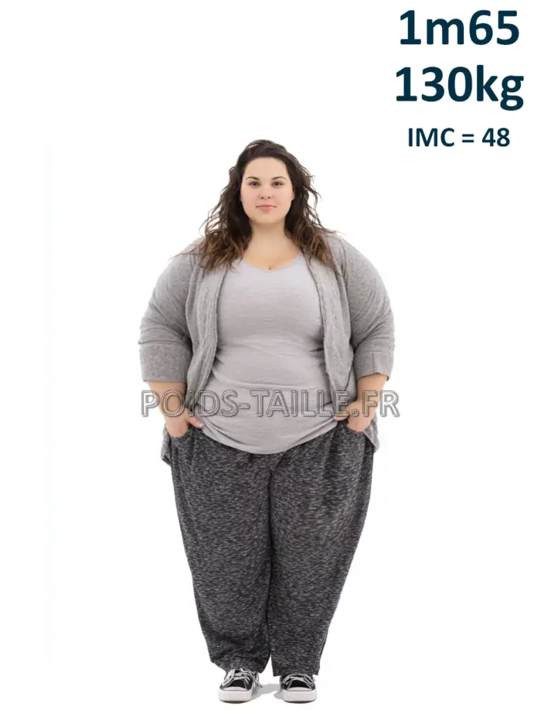 1m65 165cm 130kg Femme