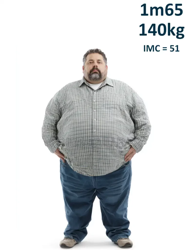 1m65 165cm 140kg Homme