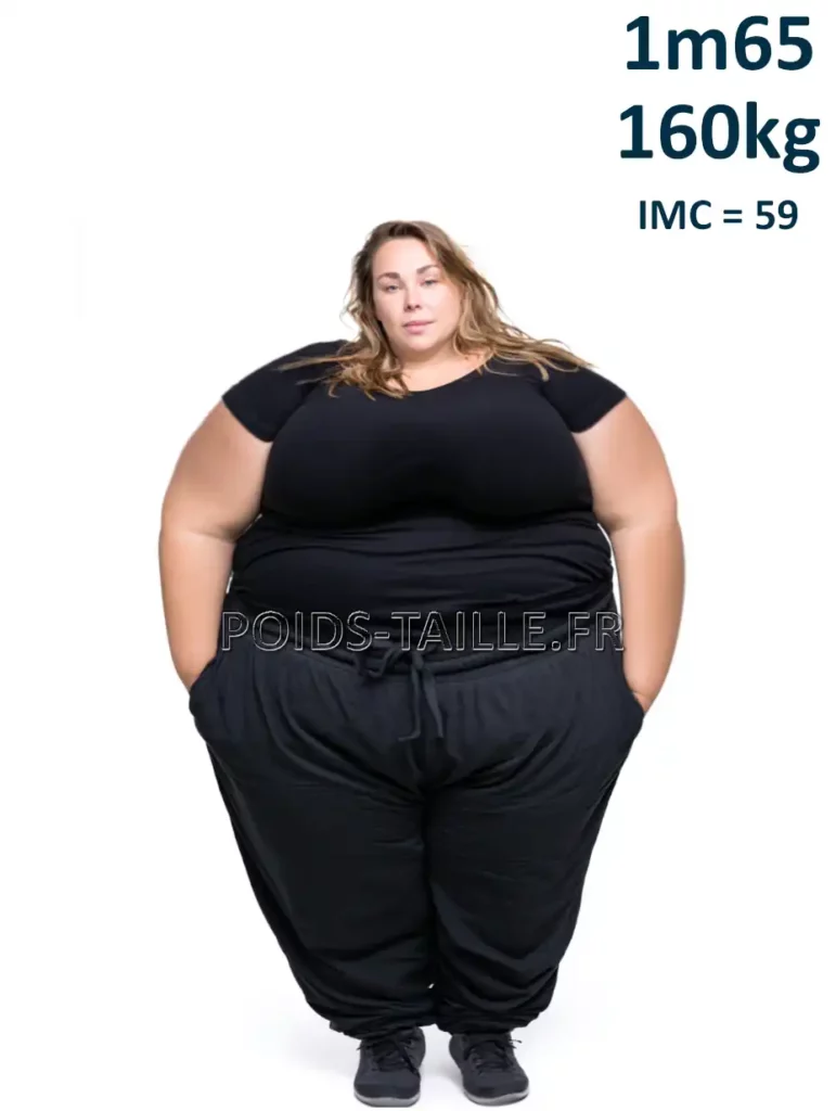 1m65 165cm 160kg Femme