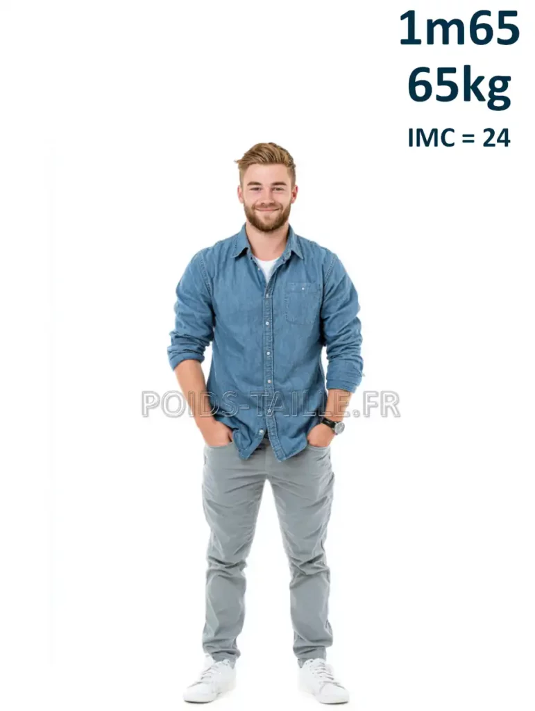 1m65 165cm 65kg Homme