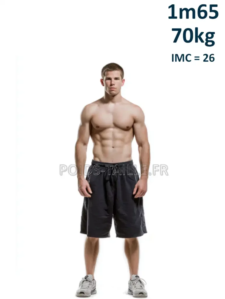 1m65 165cm 70kg Homme