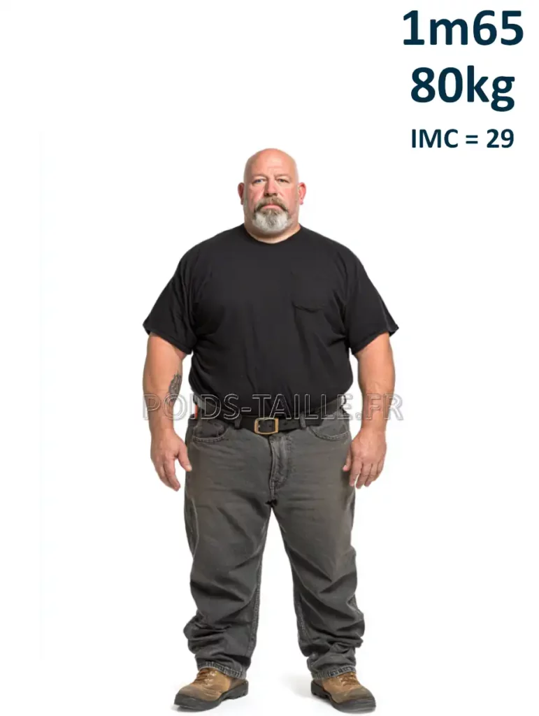1m65 165cm 80kg Homme
