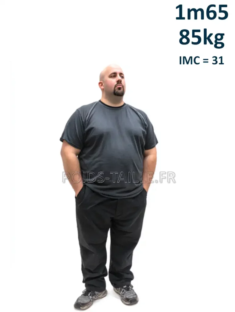 1m65 165cm 85kg Homme