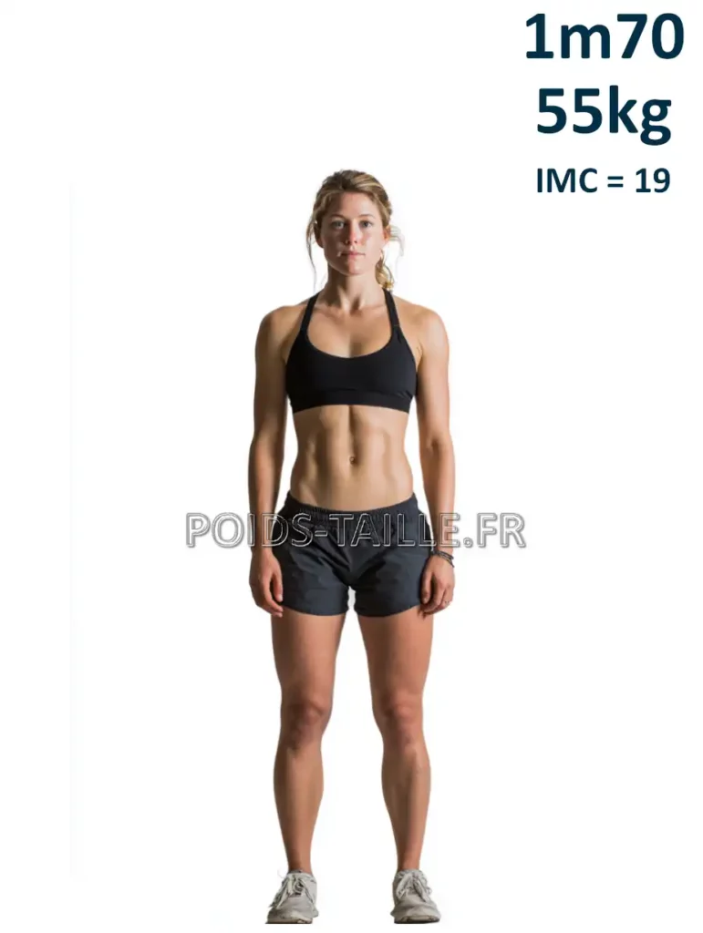 1m70 170cm 55kg Femme
