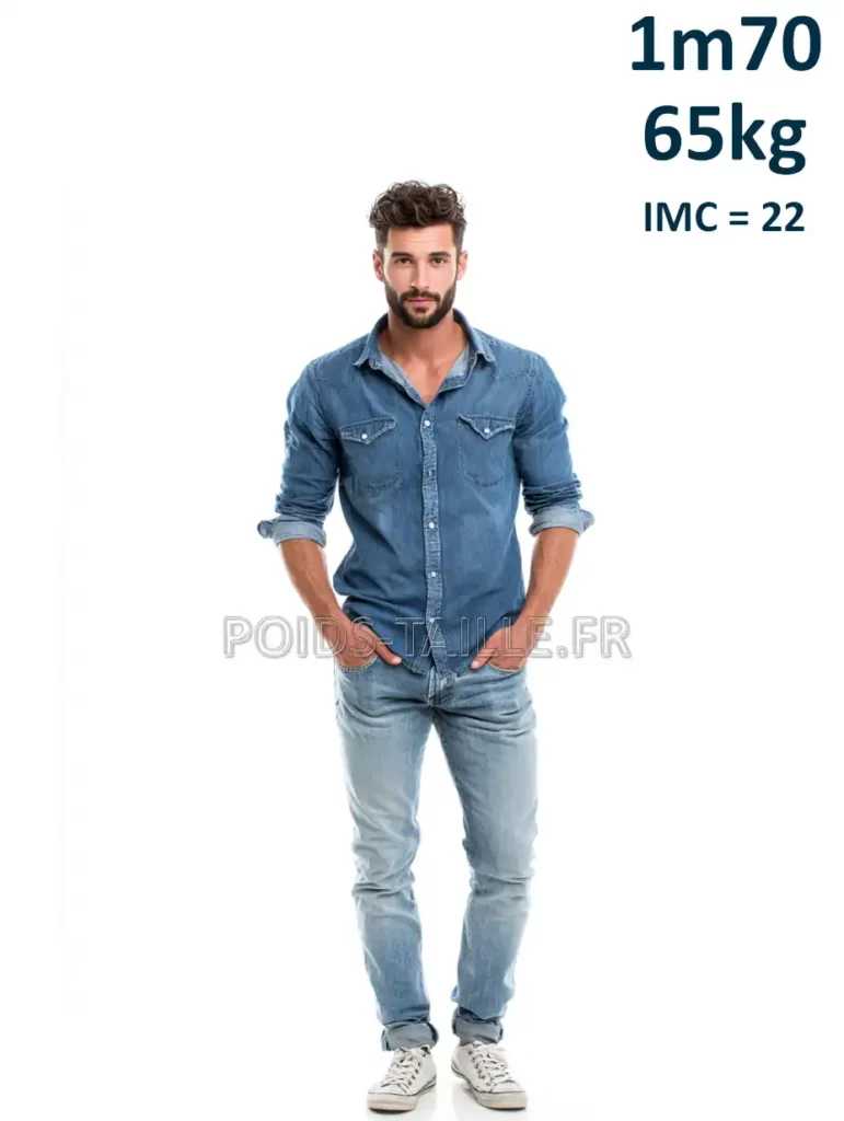 1m70 170cm 65kg Homme