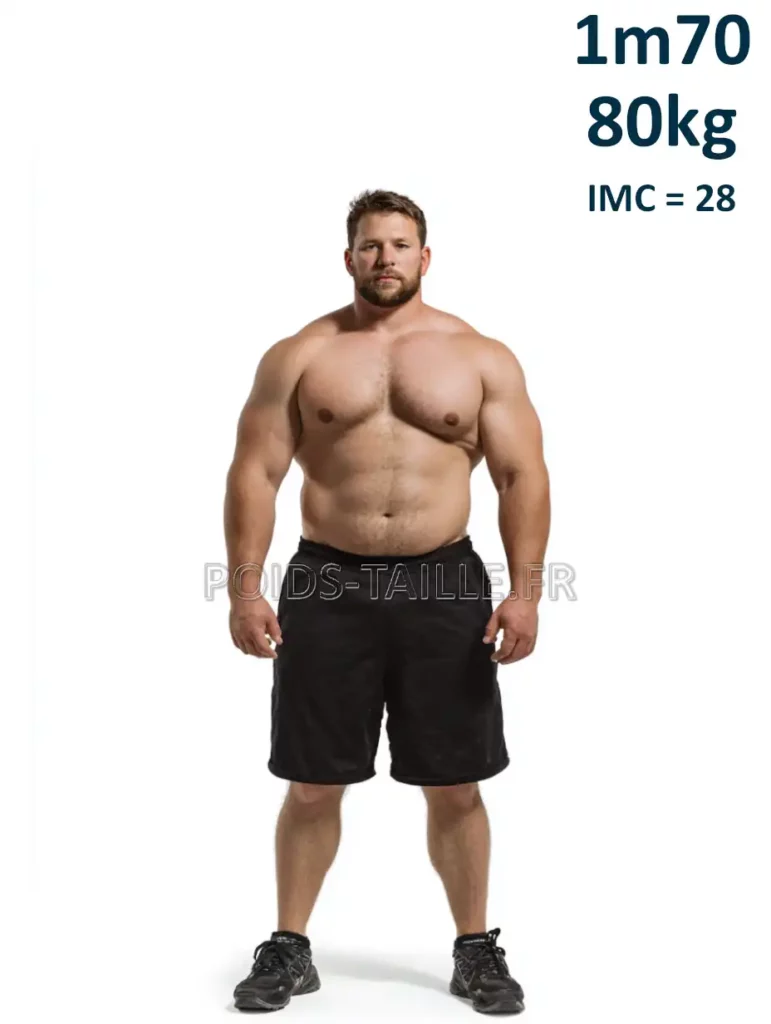 1m70 170cm 80kg Homme