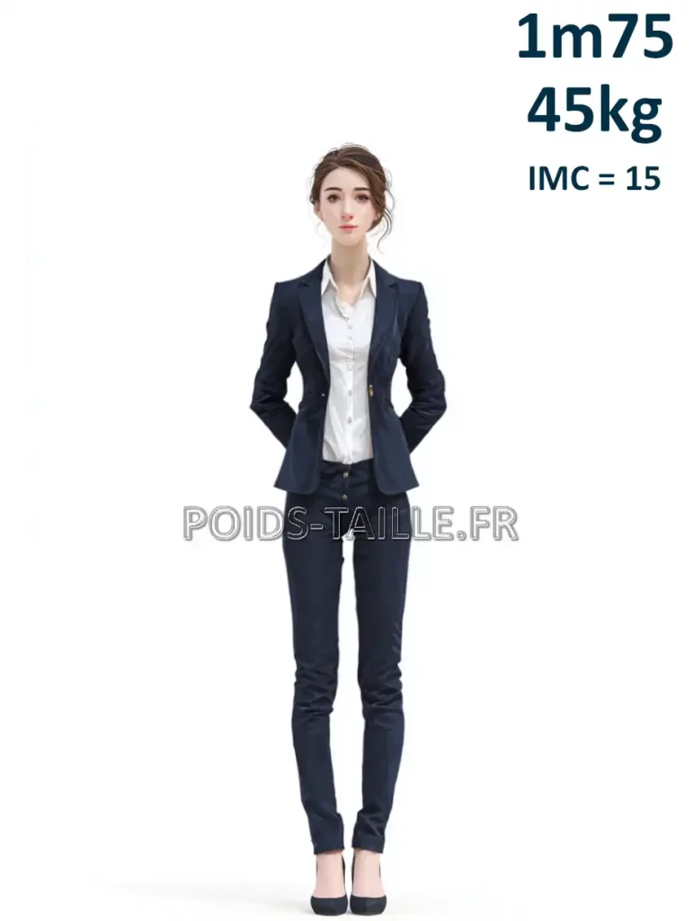 1m75 175cm 45kg Femme