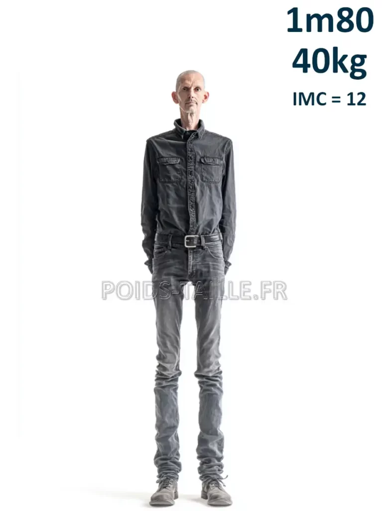 1m80 180cm 40kg Homme