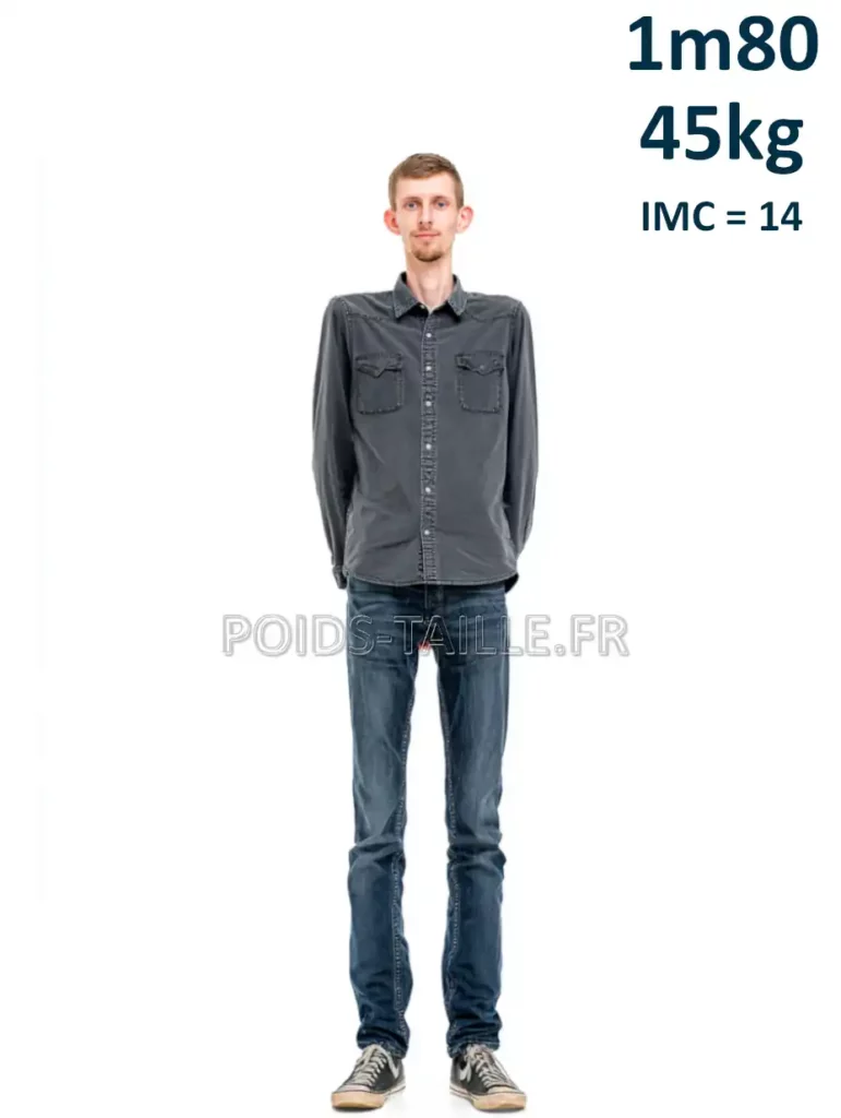 1m80 180cm 45kg Homme