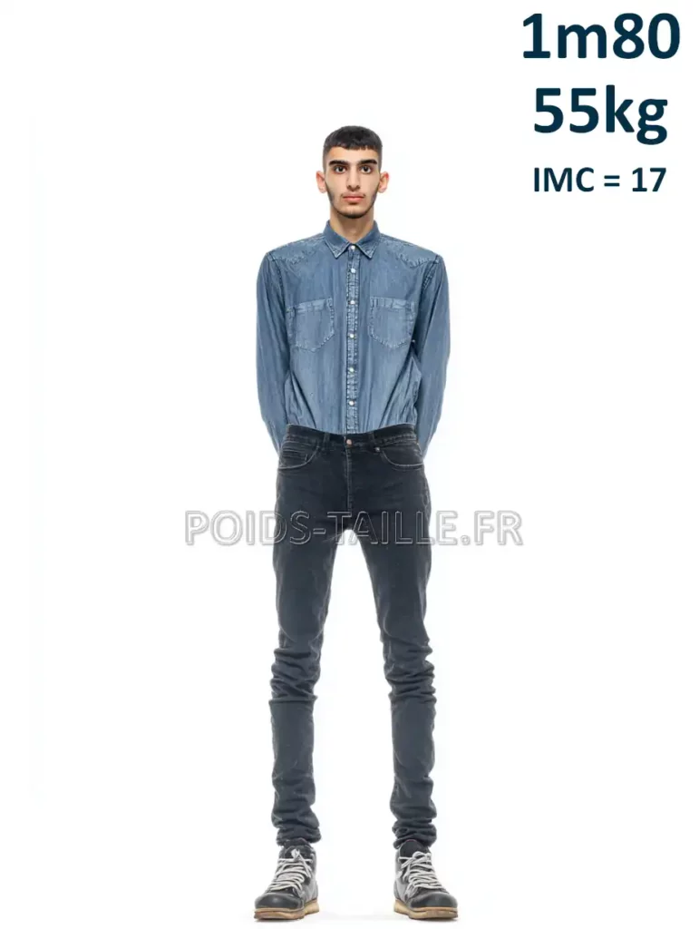 1m80 180cm 55kg Homme