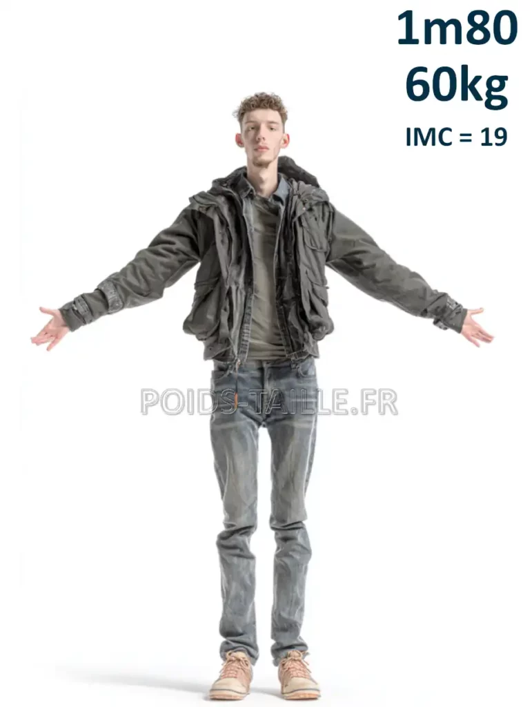 1m80 180cm 60kg Homme