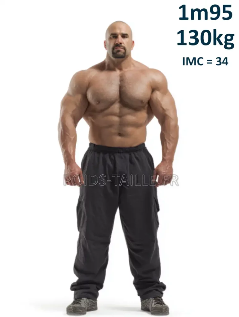 1m95 195cm 130kg Homme