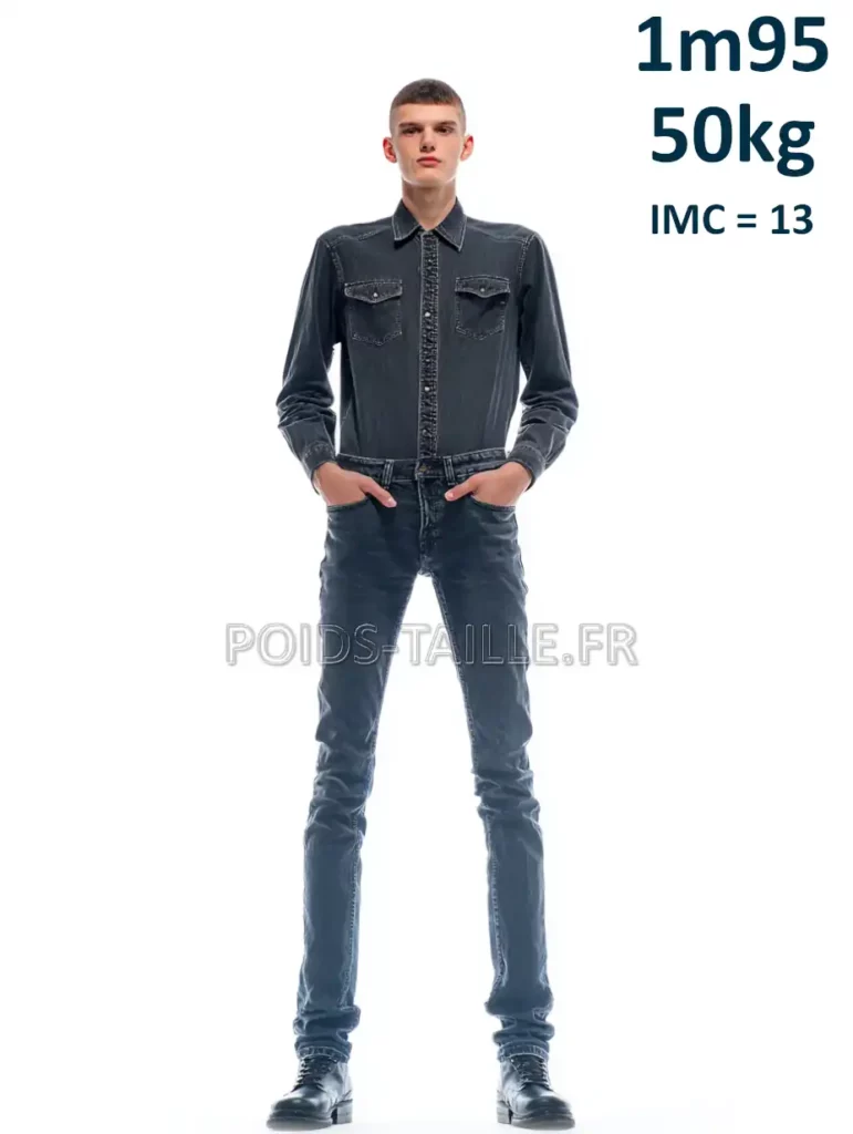1m95 195cm 50kg Homme