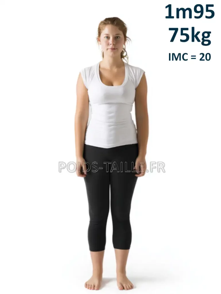 1m95 195cm 75kg Femme