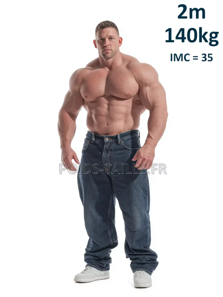 2m 200cm 140kg Homme