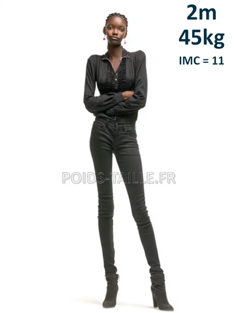 2m 200cm 45kg Femme