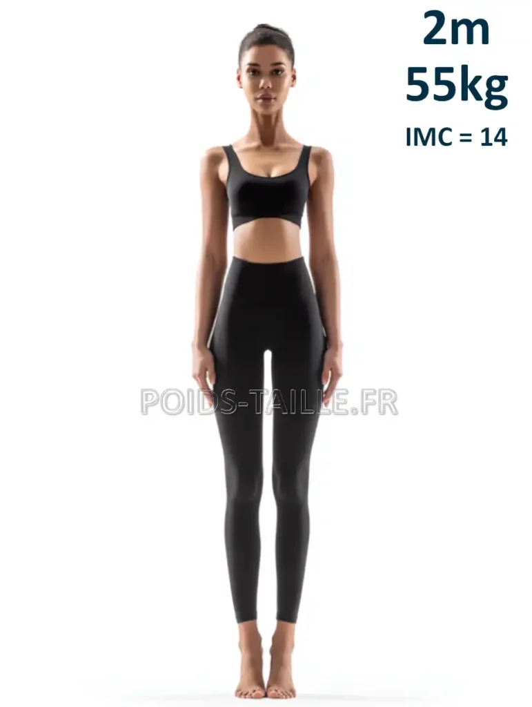 2m 200cm 55kg Femme