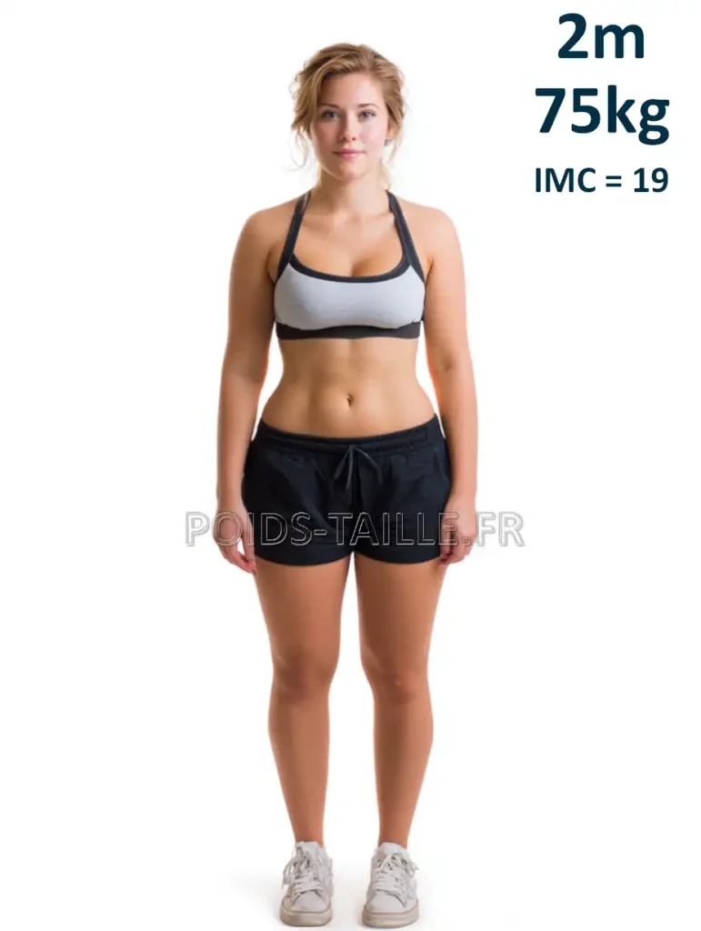 2m 200cm 75kg Femme