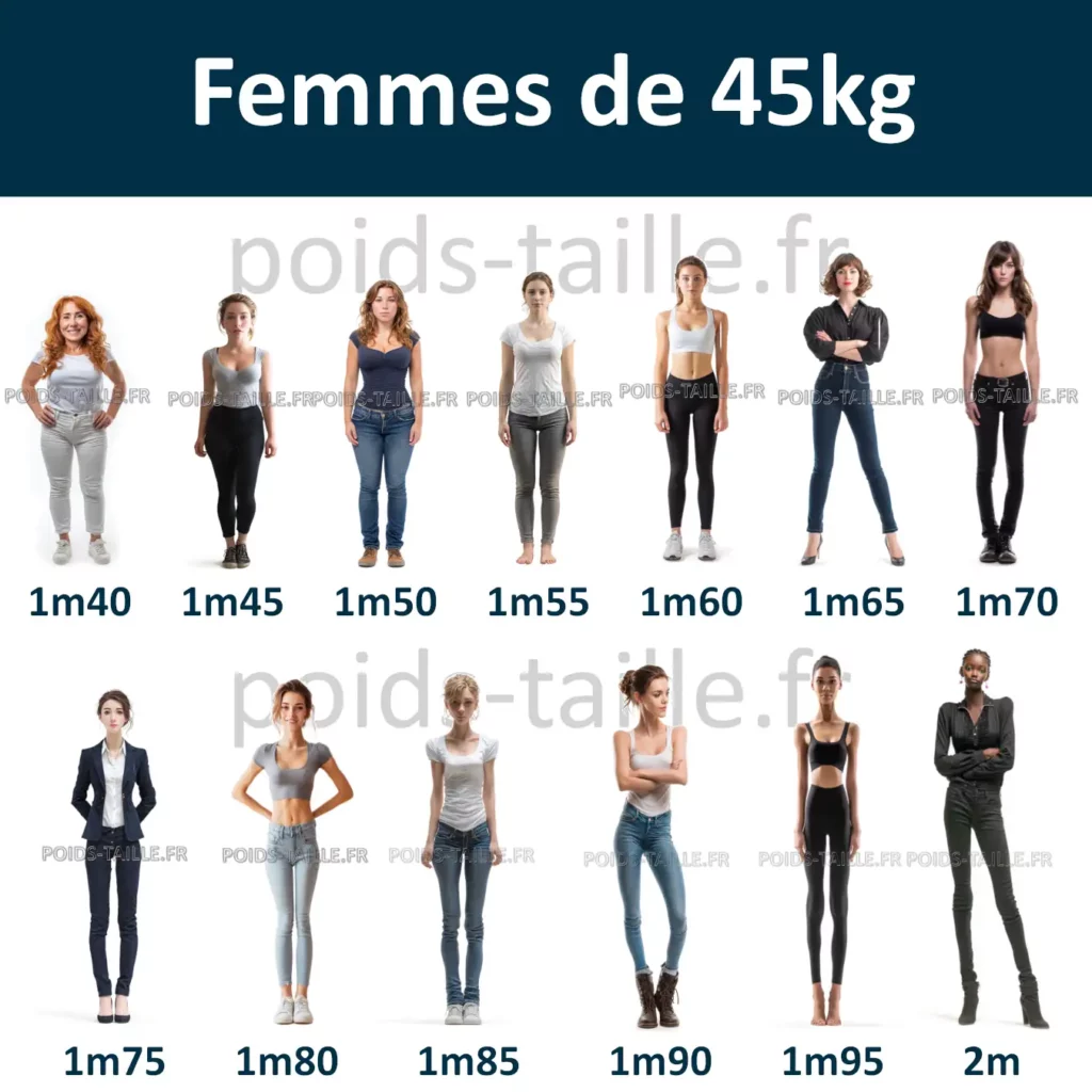 Femmes de 45kg