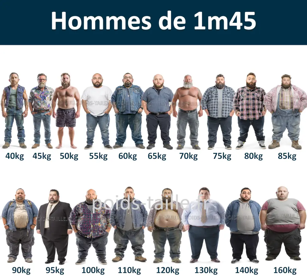 Hommes de 1m45