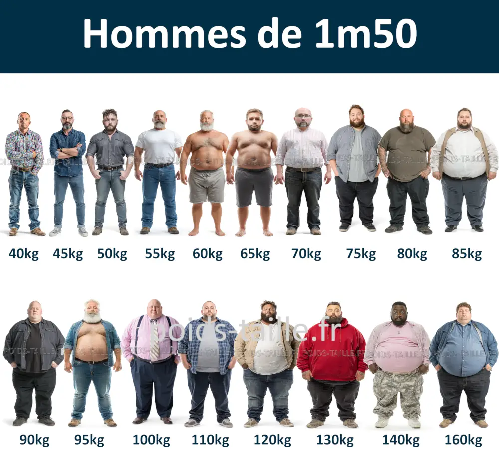Hommes de 1m50