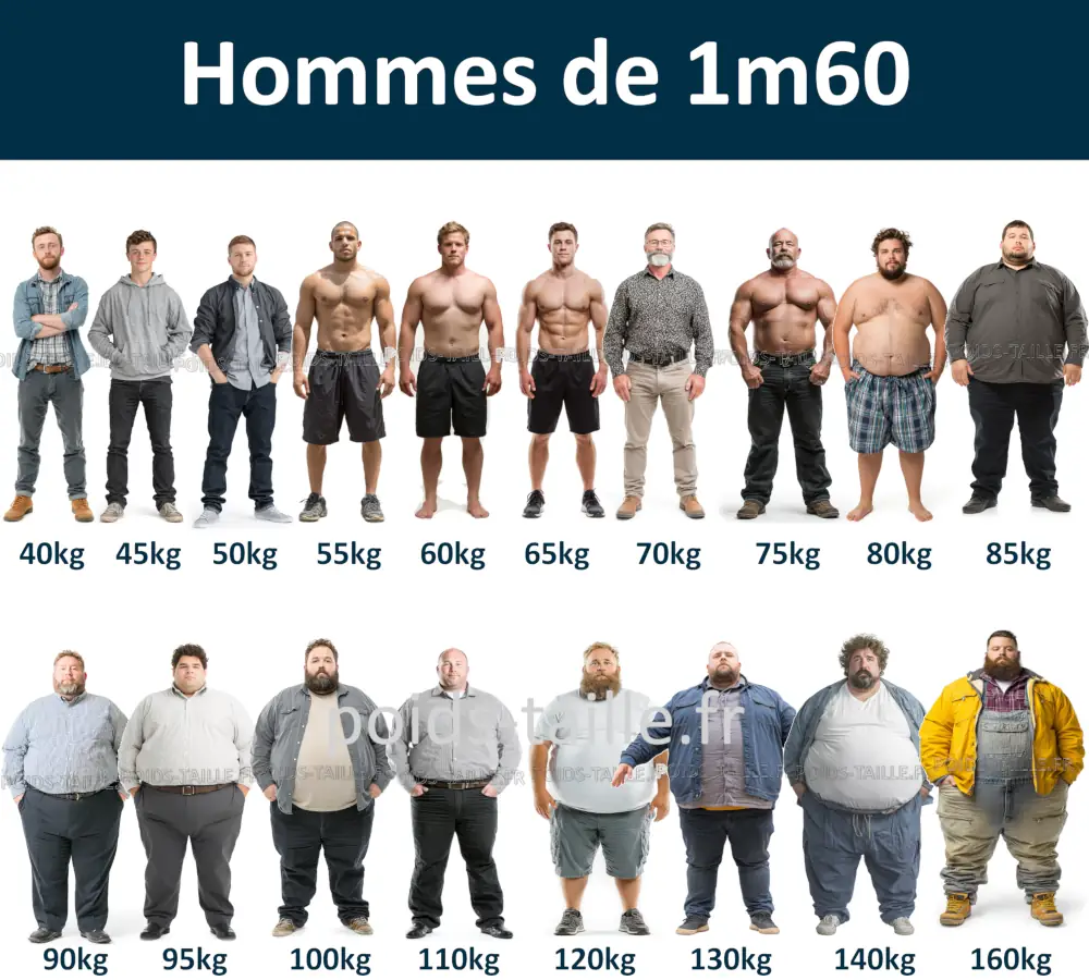 Hommes de 1m60