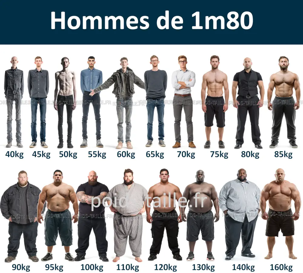 Hommes de 1m80