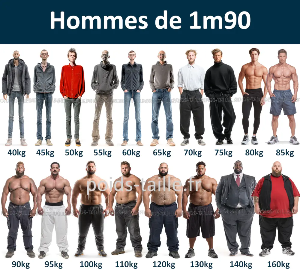 Hommes de 1m90