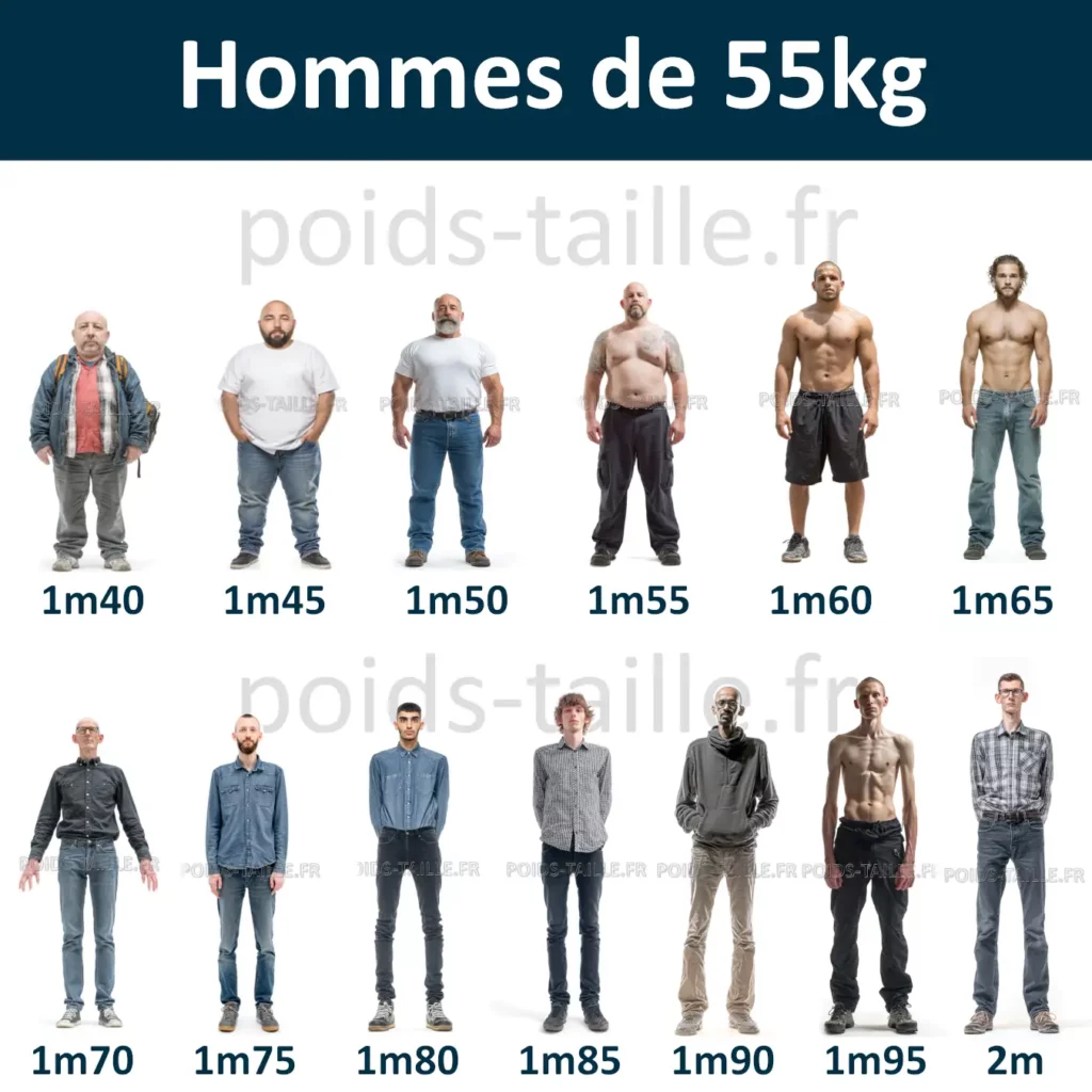 Hommes de 55kg