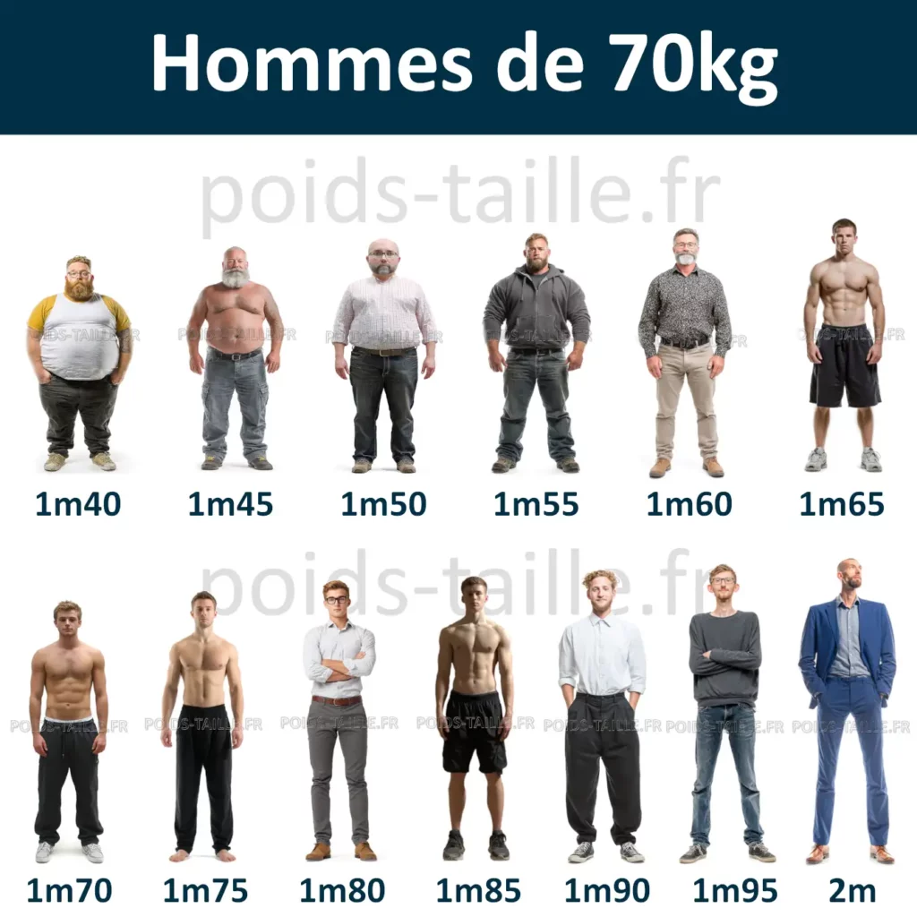 Hommes de 70kg