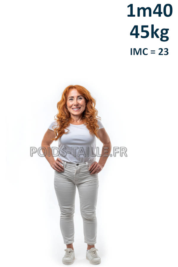 Femme 1m40 45kg